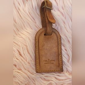 Louis Vuitton Leather Luggage Tag